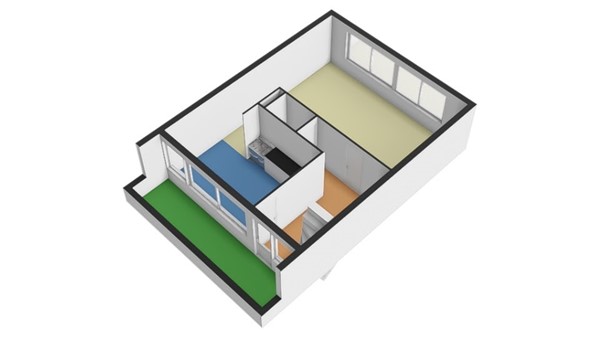 Floorplan - Spanjaardstraat 54B, 3025 TS Rotterdam